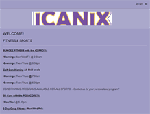 Tablet Screenshot of icanixfitness.com